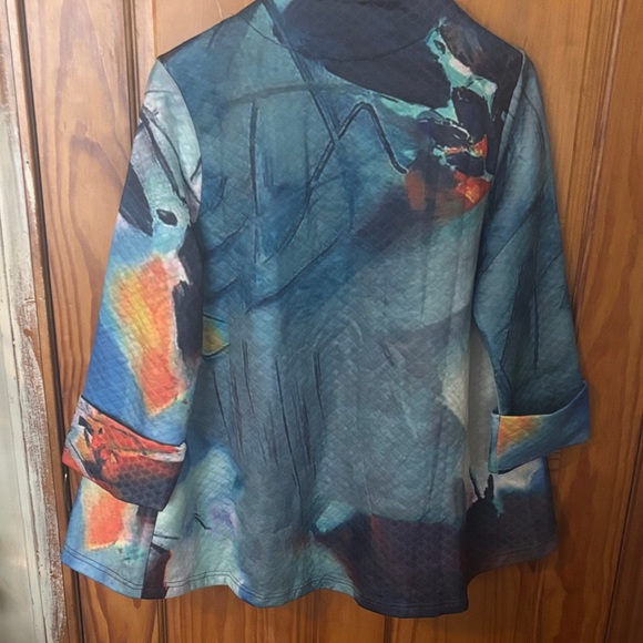 Radzoli Multicolor Abstract Jacket - Picture 8 of 15